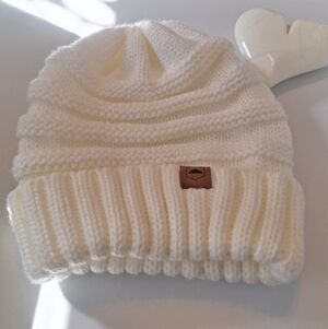Cream Knit Beanie